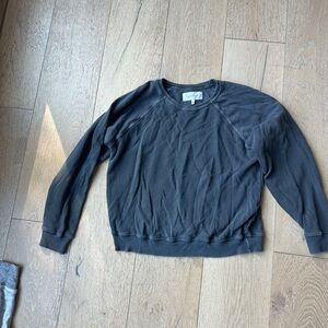 THE GREAT. Women’s Charcoal Crewneck Sweater